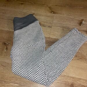 Stylish Gray Patterned Kids Leggings